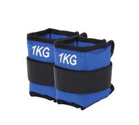 PESI POLSI CAVIGLIE 2x1 KG SPORT FITNESS AEROBICA POLSIERE CAVIGLIERE REGOLABILI