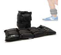 PESI RIABILITAZIONE POLSI MANI CAVIGLIE POLPACCI GINNASTICA 2 x 3 KG REGOLABILI
