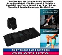 Pesi x Caviglie e Polsi Regolabili Set di 2 Cavigliere Regolabili In Velcro