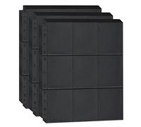 PESLNG Buste per carte collezionabili 80 pagine 1440 tasche buste per carte collezionabili buste per carte collezionabili,Compatibile con Pokémon (Nero, 1440 tasche)
