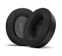 PESLNG Cuscinetti auricolari sostitutivi in pelle PU professionale Compatibile con Anker Soundcore Space Q45, realizzati con schiuma memory di alta qualità (Gel in seta ghiacciata - Nero)