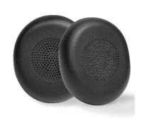 PESLNG Cuscinetti auricolari sostitutivi in pelle PU professionale compatibili con Jabra Evolve2 65/Evolve2 40/Elite 45h, realizzati con schiuma memory di alta qualità(Pelle proteica-nero)