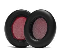 PESLNG Cuscinetti di ricambio professionali in pelle PU, compatibili con Teufel Real Blue NC/Real Blue/Real Pure (2020), utilizzati memory foam di alta qualità (pelle bianca nera)