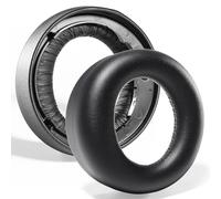 PESLNG Cuscini di ricambio in ecopelle professionale per Sony PS5 Pulse 3D, Utilizza schiuma memory di alta qualità per maggiore comfort e durata. (Pelle proteica-Nero)