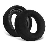 PESLNG Cuscini di ricambio in ecopelle professionale per Sony PS5 Pulse 3D, Utilizza schiuma memory di alta qualità per maggiore comfort e durata. (Velluto-Nero)