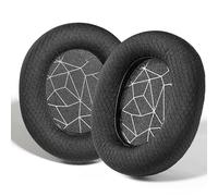 PESLNG Cuscini di ricambio in professionale compatibili con le cuffie SteelSeries Arctis 1/Arctis 3/Arctis 5/Arctis 7/Arctis 7P/Arctis 9X/Arctis Pro/Arctis Prime (Tessuto a rete da calcio-Nero)
