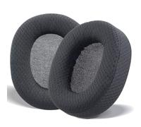 PESLNG Cuscini di ricambio in professionale compatibili con le cuffie SteelSeries Arctis 1/Arctis 3/Arctis 5/Arctis 7/Arctis 7P/Arctis 9X/Arctis Pro/Arctis Prime (Panno da calcio patchwork - Nero)