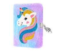 PESLNG Diario Segreto Bambina - Diario con Lucchetto, Ideale per la Scuola e Come Regalo per il Ritorno a Scuola e Occasioni Speciali (Unicorno tinto in tie dye, Multi)