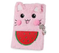 PESLNG Diario Segreto Bambina - Diario con Lucchetto, Ideale per la Scuola e Come Regalo per il Ritorno a Scuola e Occasioni Speciali (Gatto rosa, Multi)