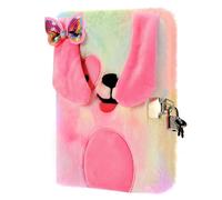 PESLNG Diario Segreto Bambina - Diario con Lucchetto, Ideale per la Scuola e Come Regalo per il Ritorno a Scuola e Occasioni Speciali (Cani dalle lunghe orecchie, Multi)