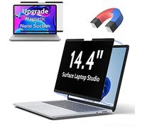 Peslv Schermo magnetico per la privacy per Microsoft Surface Laptop Studio 2/1 da 14,4 pollici, filtro anti abbagliamento della luce blu rimovibile, protezione per blocco spia privata nera