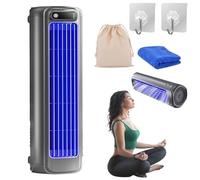 Pesmory Cooling Ace, Cooling Ace Portable Air Conditioner, Quiet Air Cooler with 3 Speeds, LED Display, Bring You a Refreshing Breeze Anytime, Anywhere, For Office, Bedroom, Kitchen (Blue)