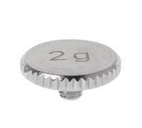 Peso 2G per giradischi, guscio in metallo argentato applicabile a SL1200, SL1210 MK2, MK3, MK5, M5G e DJ Stylus (A)