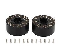 Peso adattatore esagonale ruota in ottone per cerchione RC Crawler nero a 6 fori (Si alzò)