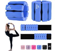 Peso Caviglia, Pesi Regolabili da 1,5 kg(1 Paio) Peso del Polso Regolabile Peso Caviglia, Pesi per Caviglie, Pesi per Polsi E Caviglie per Pilates Yoga Nuoto Fitness Jogging Aerobica, Blu