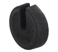 Peso di Calibrazione in Ferro 0, 5kg Nero per Trazione Ortopedica | Modello Scanalato, Stile Retro Classico, Uso Clinico e Bilancia Industriale