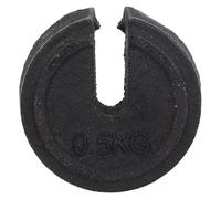 Peso per Trazione Ortopedica 0, 5kg in Ferro Nero Scanalato | Bilanciamento Stabile e Controllo Preciso, per Bilancia Industriale e Dispositivi Ortopedici
