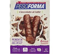 Pesoforma Barette al Gusto di Cioccolato Latte con Vitamine e Minerali - Barette Per il Controllo del Peso 372gr