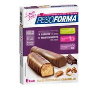PESOFORMA baretta gusto cioccolato e caramello 12 barrette