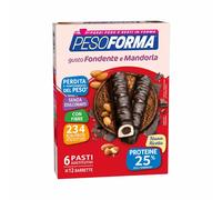 Pesoforma Barretta Cuore Fondente e Mandorla 12 pezzi