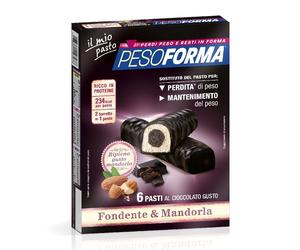 PESOFORMA® Barrette al Cioccolato Fondente e Mandorla 372 g Altro