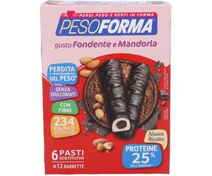 pesoforma Barrette Al Cioccolato Fondente e Mandorla 6 Pasti
