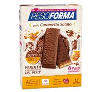 Pesoforma Pasto Sostitutivo Barrette Caramello Salato 12 Barrette