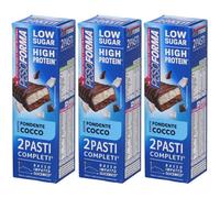 Pesoforma Barrette Pasti Low Sugar Fondente Cocco 3x124 g