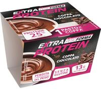 Pesoforma Coppa Extra Protein Budino al Cioccolato - x1 Pasto sostitutivo dimagrante Senza Glutine SOLO 221 Kcal - Ricco in proteine