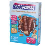 PESOFORMA baretta gusto cioccolato e caramello 12 barrette