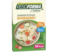 Pesoforma Nature Shirataki, Spaghetti di Konjac, Ipocalorici per Ritrovare La Forma, Pasto Salato per il controllo Del Peso, solo 12 Calorie X 100Gr, 1 Porzione, 150 Gr