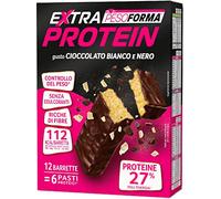 Pesoforma - Pesoforma Extra Protein Barrette Cioccolato Bianco e Nero 12 Pezzi per 6 Pasti - 986129334