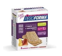 Pesoforma Sandwich Prosciutto e Formaggio - Pasto sostitutivo per perdita e mantenimento del peso corporeo - 8 pezzi