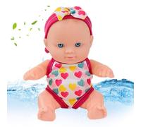 Pesoncarl Baby Doll Acqua, Nuotatore Impermeabile, Bagno Galleggiante con Giunti Mobili, Costumi da Bagno Rimovibili, Nuoto per Bambini, Vasca da, Piscina, Tempo di Gioco, Stile 2, Bomboniera