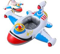 Pesoncarl Baby Pool Float, Gonfiabile in PVC Toddler floaties, Aereo da Bagno per Bambini con Volante, Bambino Divertente per Bambini di età Compresa tra 1 e 5, Giocattoli