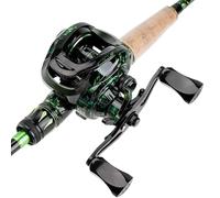 Pesoncarl Bobina di baitcasting, Bobine per la Pesca del Rapporto di Marcia 7.2: 1 con Cuscinetti a Sfera da 4+1BB, Bobine di Pesca Anti-Russa e Leggera di Esca per Acqua Dolce salata, Sport