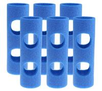 Pesoncarl Connettore Noodle da Piscina da 6 Pezzi, 2,56x11.81 Connettore di Noodle da Nuoto in Schiuma Leggera con 2 Buchi, aiuti pratici di Allenamento per Il Nuoto per Bambini e Adulti, Giocattoli