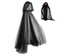 Pesoncarl Costumi da donna Halloween, Cape a figura intera per adulti con cappa oversize Halloween Ghost Cosplay Costume Magloak