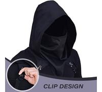 Pesoncarl Cyber Cowl Hood Scarf, Assassino Medieval Costume Medievale, Costumi più Caldi Invernale Cappello da Mantello Unisex per Il Cosplay di Halloween e Abbigliamento Quotidiano, Giocattoli