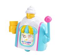 Pesoncarl Gelato Bobble Maker Giocattolo da Bagno faucile Bubble Gelato Vasca da Bagno novità Giocattolo per Baby Shower con 4 Simulazione, Giardino Domestico