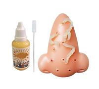 Pesoncarl Giocattoli da spremere, Giocattolo per brufoli Spremere Giocattoli per l'acne Giocattolo per schioccare brufoli al Naso novità Antistress con Soluzione additiva da 30 ml
