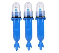 Pesoncarl Luci di Sicurezza stroboscopiche, 3 Pezzi Razzi per Barche Razzi marini elettronici Approvati dalla Guardia costiera Segnali di Emergenza Impermeabili per reti da Pesca, Boe e Barche, Blu