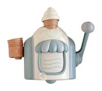 Pesoncarl Maker di Schiuma Gelato da Bagno, Produttore di Bolle da Bagno Divertente con Ventose, Giocattolo Gelato in plastica in plastica Sicurezza Portatile per Ragazze Regalo per Ragazzi, Blu