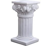 Pesoncarl Ornamenti da giardino,colonne greche decorative,pilastri romani in resina decorazione colonna 3.7x3.5x6,9 pollici decorazioni di statue greche,pistero del piedistallo della colonna bianca