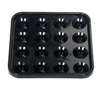 Pesoncarl Porta a Sfera da Piscina, rastrellino per pallo Standard da Biliardo da 10x10 Pollici, Custodia in plastica, Rack di Biliardo Non Slip con valori Separati per 16 Sfere, Giocattoli
