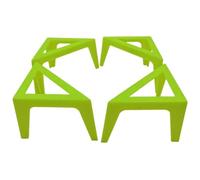Pesoncarl Servizio di Vernice per Tela, Stand di Tela Triangolare in plastica da 4 Pezzi, Supporto per colonni da 3, 9x2x2 Pollici per versare Dipinti Che disegna Forniture, Verde