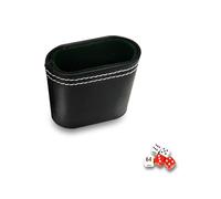 Pesoncarl Tazze per Dadi, Tazza per Dadi, Tazza in Pelle silenziosa a Doppio Strato da 2, 8x1, 4 '', impilabile Portatile per Giochi di società Bar KTV Poker Liars