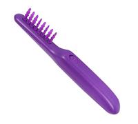 Pespa elettrica districante, pettine di massaggio a ioni negativo a doppio uso per strumento di acconciatura bagnato e asciutto, con copertura della spazzola per adulti e bambini, Purplehairbrush