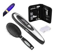 Pespa per capelli cuoio capelluto, pennello di massaggio del cuoio capelluto, Pennello per massaggio ai capelli rilassanti multifunzionale, Massager della testa portatile per campeggio in viaggio d'af