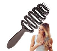 Pespa Per Capelli - Massage Comb | Combaggi Bristle Bristle | Massager Del Cuoio Capelluto in Legno Naturale | Care Dei Capelli Ricci Antiaminati | Paddle Antiamistatic Head Masager Pettine Per Le Don